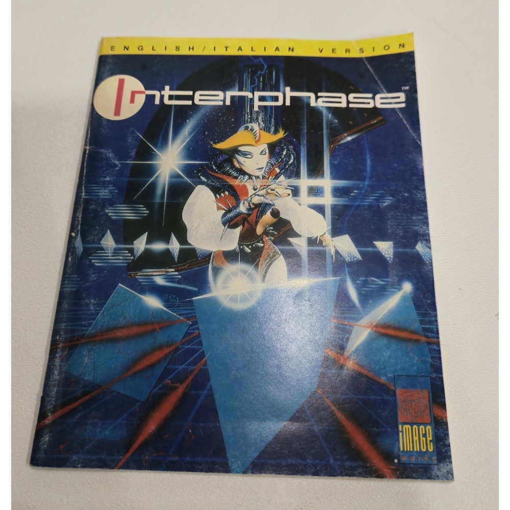 Vtg Interphase Game Manual 1989 Mirrorsoft Image Works Booklet English/Italian